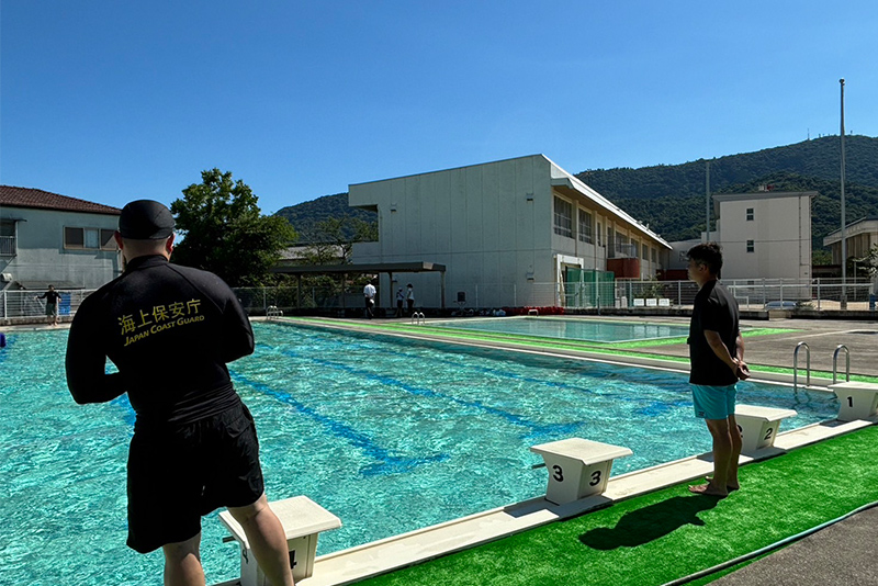 高松海上保安部による安全講習